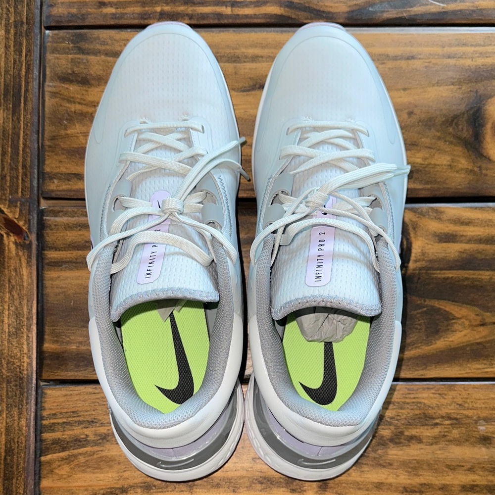 Nike React Infinity Pro 2 Golf Sz. 12 Light Gray and Purple - Picture 3 of 9